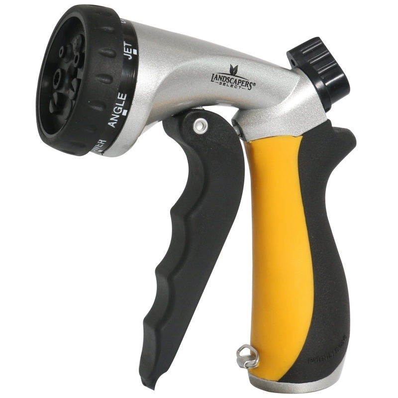 LANDSCAPERS SELECT RC-9503L 7-PATTERN SPRAY NOZZLE, FEMALE, METAL, BLACK AND YELLOW