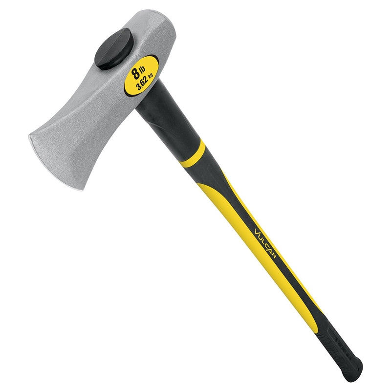 VULCAN 34529 WOOD SPLITTING MAUL, 8 LB HEAD, FIBERGLASS HANDLE, 36 IN OAL