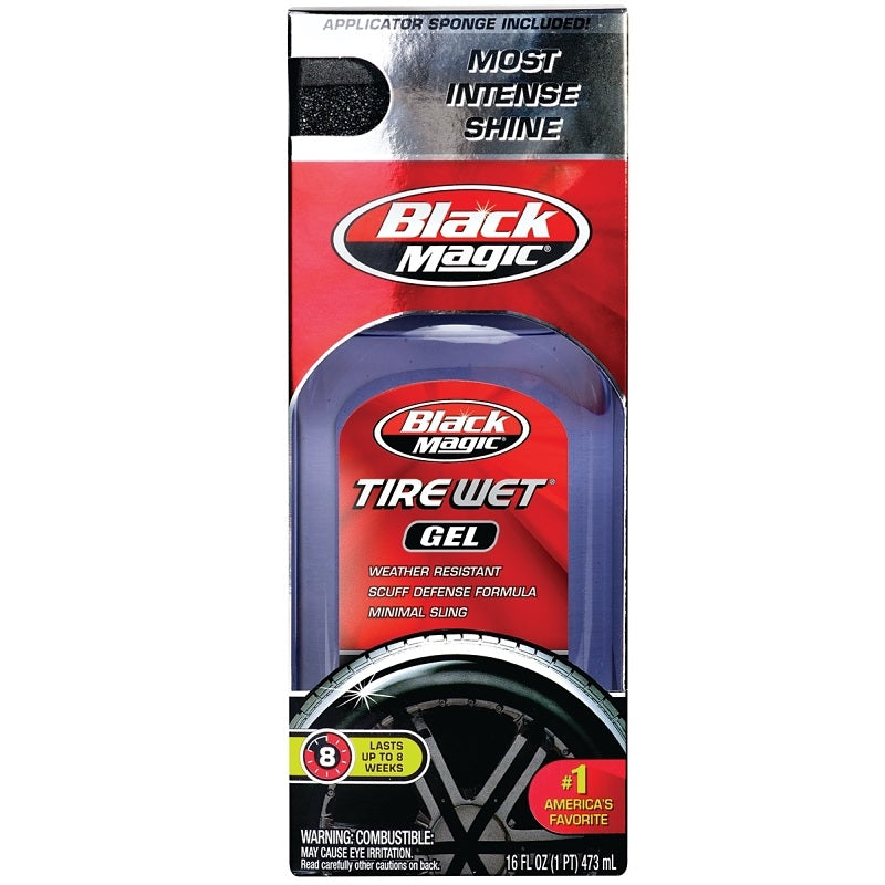 BLACK MAGIC 5072647 TIRE SHINE, 16 OZ, GEL, CHERRY