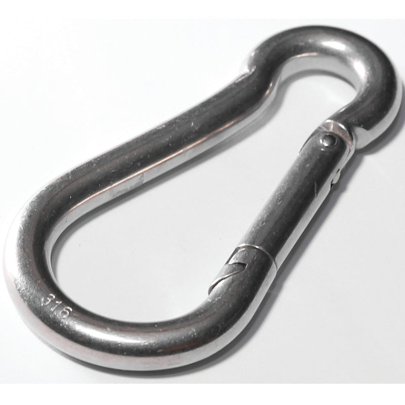 BARON 2450-3/16 SPRING SNAP, 80 LB WORKING LOAD, MALLEABLE IRON, ZINC