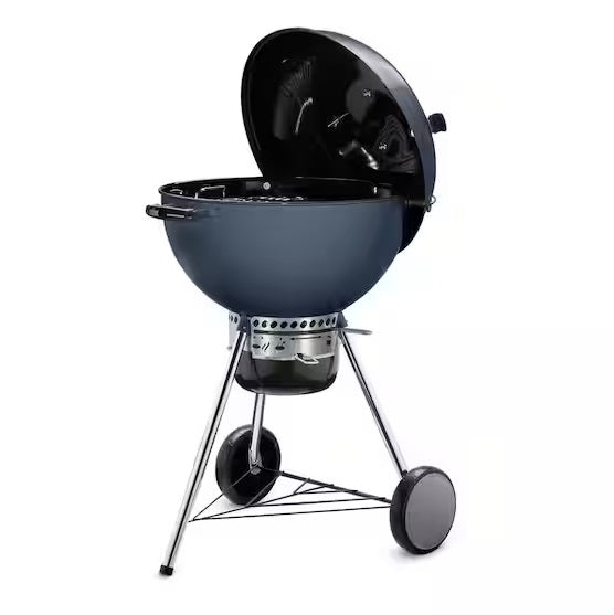 WEBER MASTER-TOUCH 22 IN. CHARCOAL GRILL IN SLATE BLUR WITH BUILT-IN THERMOMETER