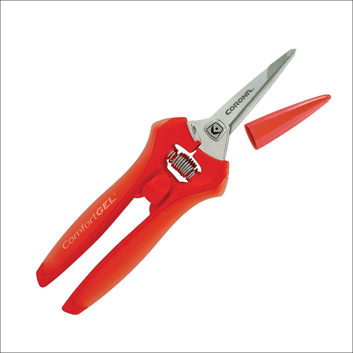 CORONA FS 3214D MICRO PRUNER, 3/4 IN CUTTING CAPACITY, STAINLESS STEEL BLADE, DOUBLE-BEVELED BLADE, SOFT-GRIP HANDLE