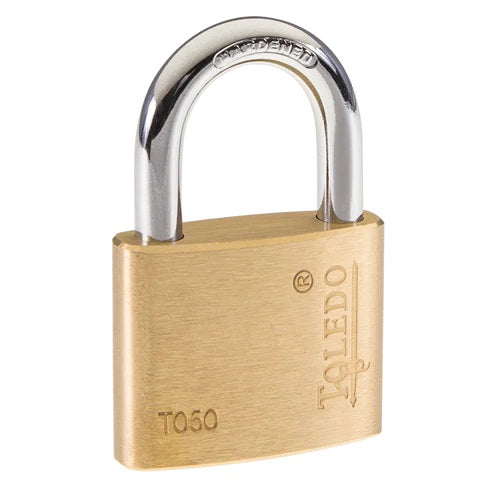 PADLOCK 50MM BRASS KEYALIKE 2P