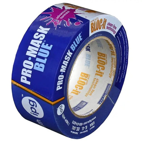 IPG 9533-2 MASKING TAPE, 60 YD L, 1.87 IN W, CREPE PAPER BACKING, BLUE