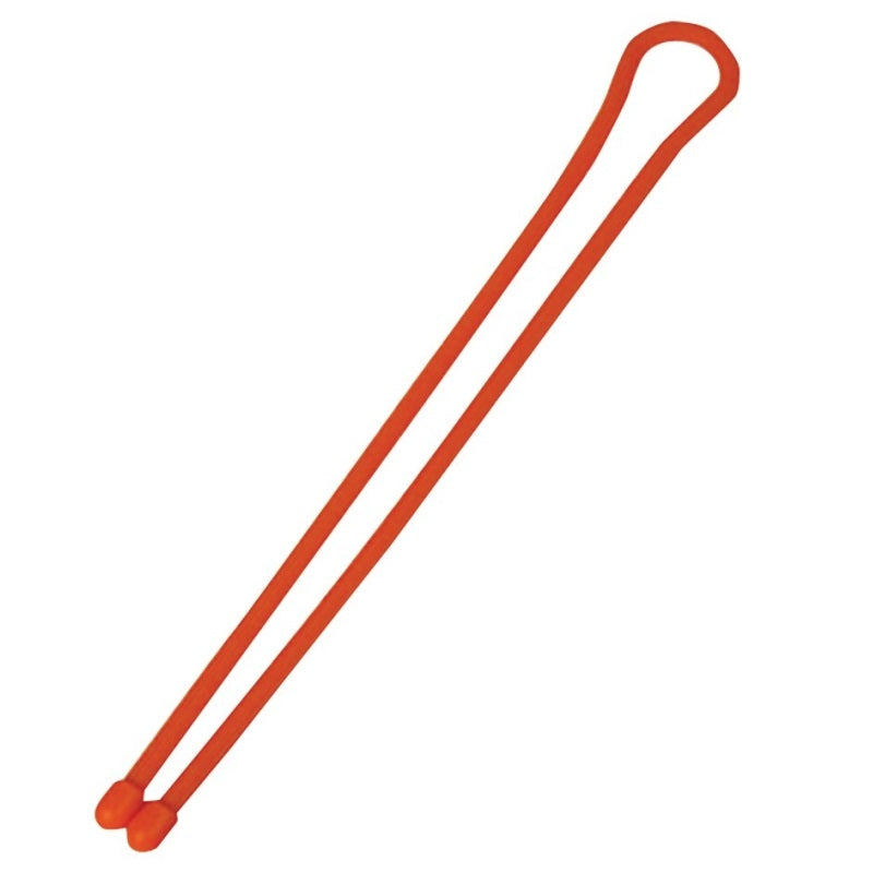 GEAR TIE GT12-2PK-31 TWIST TIE, RUBBER, BRIGHT ORANGE, 12 IN L, 2/PK