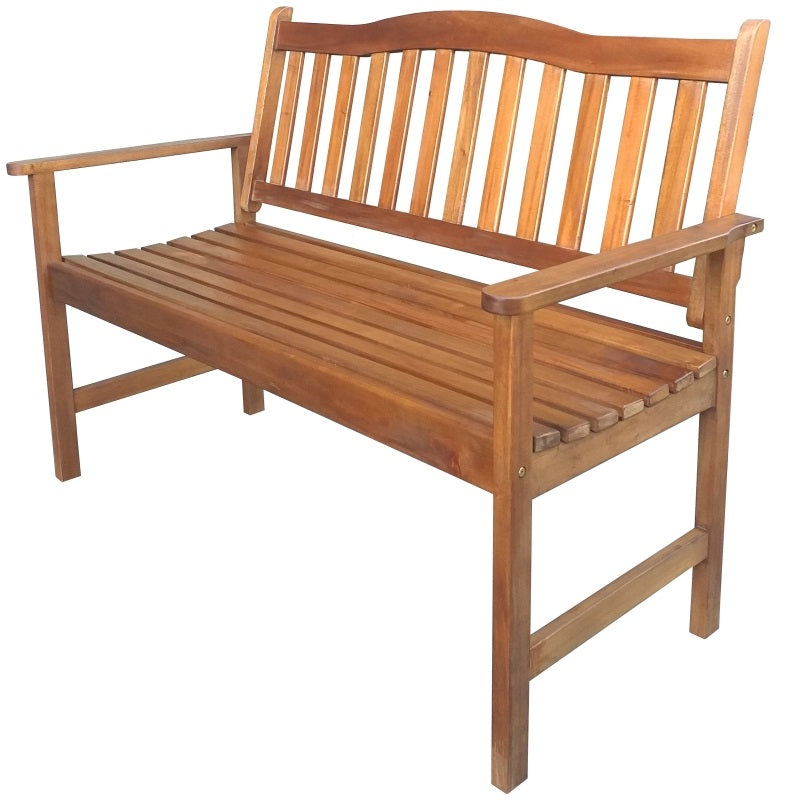 SEASONAL TRENDS IP104-175 PARK BENCH, 1245 MM W, 610 MM D, 910 MM H, 450 LB SEATING, MAHOGANY SEAT, MAHOGANY FRAME