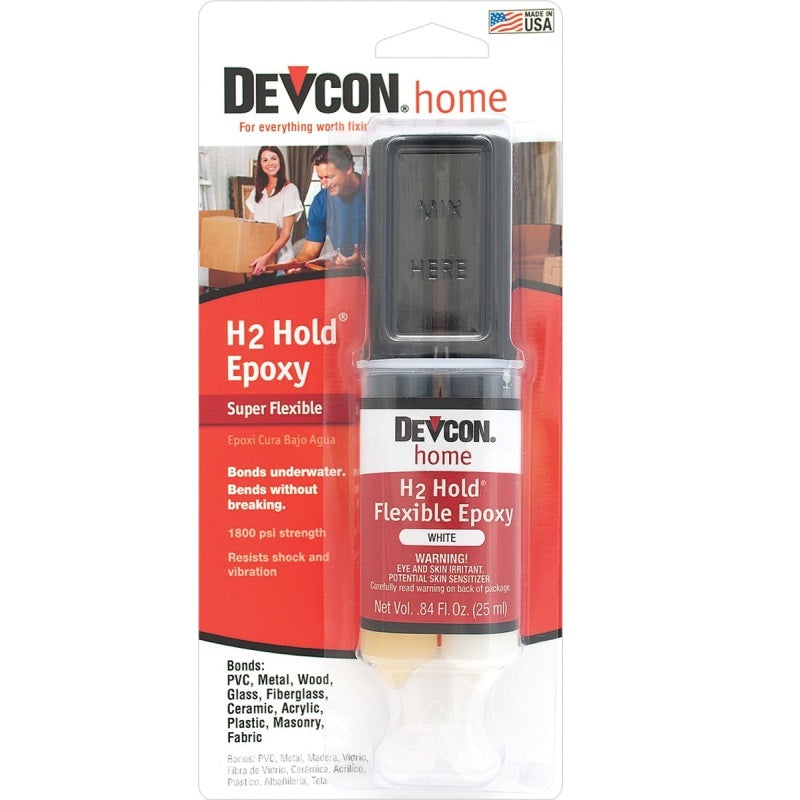 DEVCON 22445 SERIES EPOXY, 0.84 FL-OZ SYRINGE, LIQUID, AMBER, SHOCK, VIBRATION RESIST, UNDERWATER