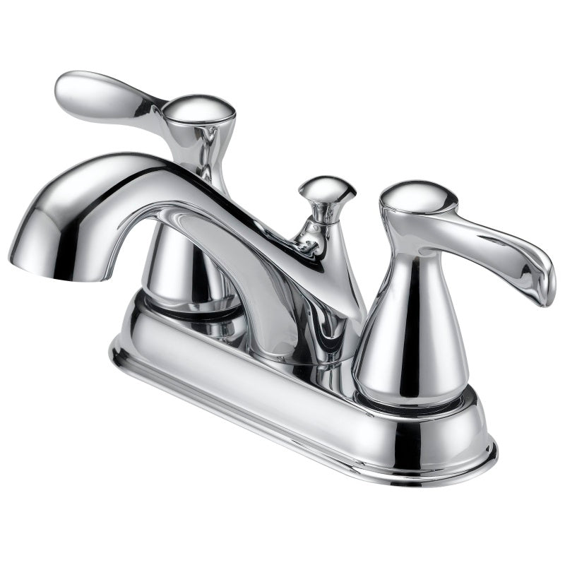 BOSTON HARBOR F51B0010CP LAVATORY FAUCET, 1.2 GPM, 2-HANDLE, 3-FAUCET HOLE, METAL/PLASTIC, CHROME PLATED