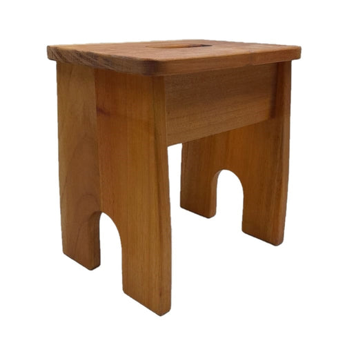 SMALL WOODEN GARDEN STOOL