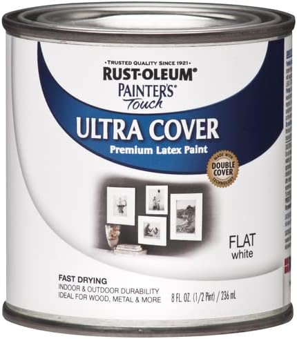 PAINTER'S TOUCH WHITE FLAT 1/2 PINT