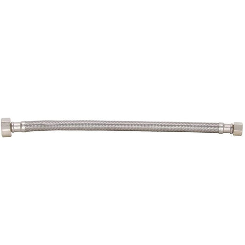 12" LEAD-FREE LAVATORY CONNECTOR WITH 3/8” COMP X 1/2”