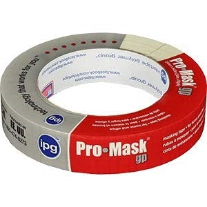 IPG 5101-1 MASKING TAPE, 60 YD L, 0.94 IN W, CREPE PAPER BACKING, BEIGE