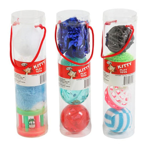 CAT -TOY W/BELL 4PC