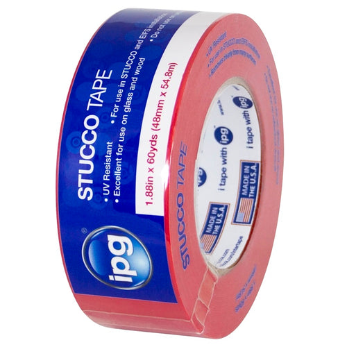 IPG 4379PL MASKING TAPE, 60 YD L, 2 IN W, POLYETHYLENE BACKING, RED