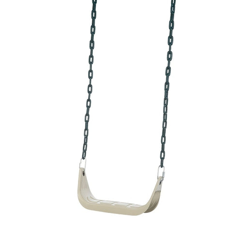 PLAYSTAR PS 7946 RIGID SWING SEAT, METAL/PLASTIC, BEIGE/CREAM