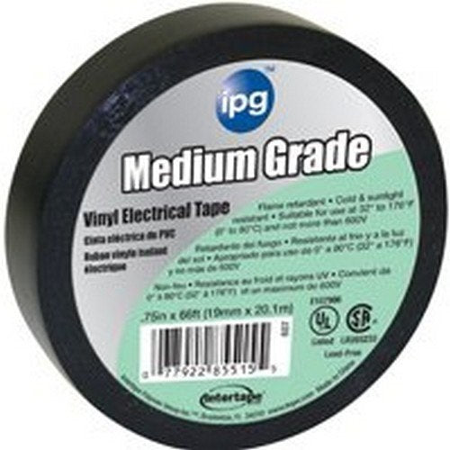 IPG 85835 ELECTRICAL TAPE, 66 FT L, 3/4 IN W, PVC BACKING