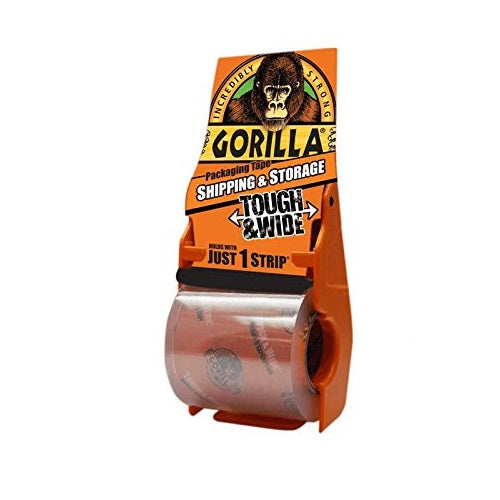 GORILLA 6045002 PACKAGING TAPE, 35 YD L, 2.83 IN W, CRYSTAL CLEAR