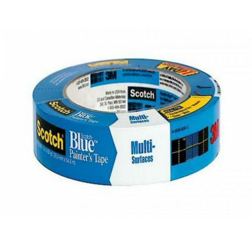 SCOTCHBLUE 2090-48AP PAINTER'S TAPE, MULTI-SURFACE, 60 YD L, 1.88 IN W, CREPE PAPER BACKING, BLUE