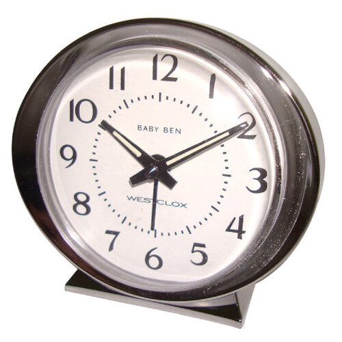 CLOCK -ALARM QTZ SILVERTONE