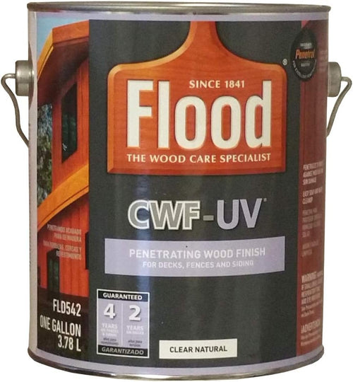 FLOOD FLD542-01 WOOD FINISH, NATURAL, LIQUID, 1 GAL