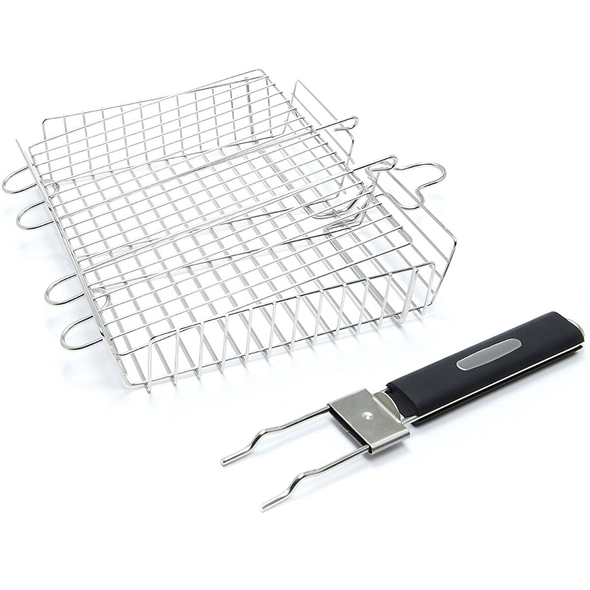 BBQ BASKET GRILL STAINLESS STEEL DELUXE BROIL KING