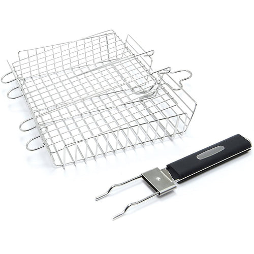 BBQ BASKET GRILL STAINLESS STEEL DELUXE BROIL KING