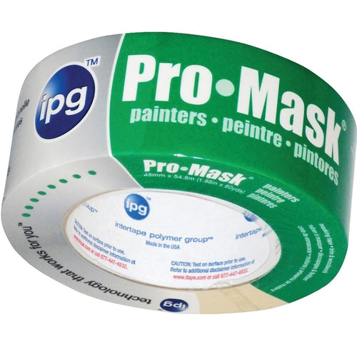 IPG 5201-.75 PAINTER'S MASKING TAPE, 60 YD L, 0.7 IN W, CREPE PAPER BACKING, BEIGE