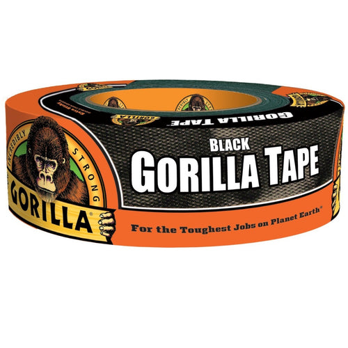 GORILLA 105629 GORILLA TAPE, 35 YD L, 1.88 IN W, POLYETHYLENE COATED CLOTH BACKING, BLACK
