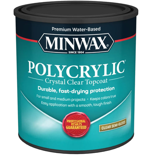 MINWAX-POLYCRYLIC SEMI GLOSS QT