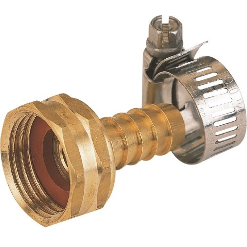 LANDSCAPERS SELECT GB934F3L HOSE COUPLING, 1/2 IN, FEMALE, BRASS, BRASS