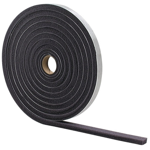 M-D 02071 FOAM TAPE, 1/2 IN W, 17 FT L, 1/4 IN THICK, GRAY