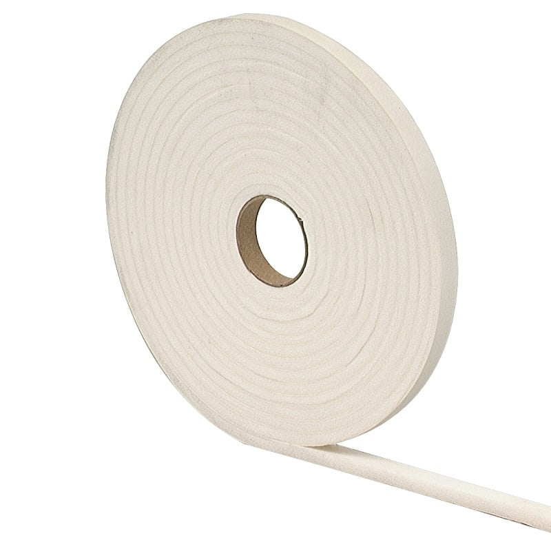 M-D 02758 FOAM TAPE, 3 IN W, 17 FT L, 3/8 IN THICK, PVC, WHITE