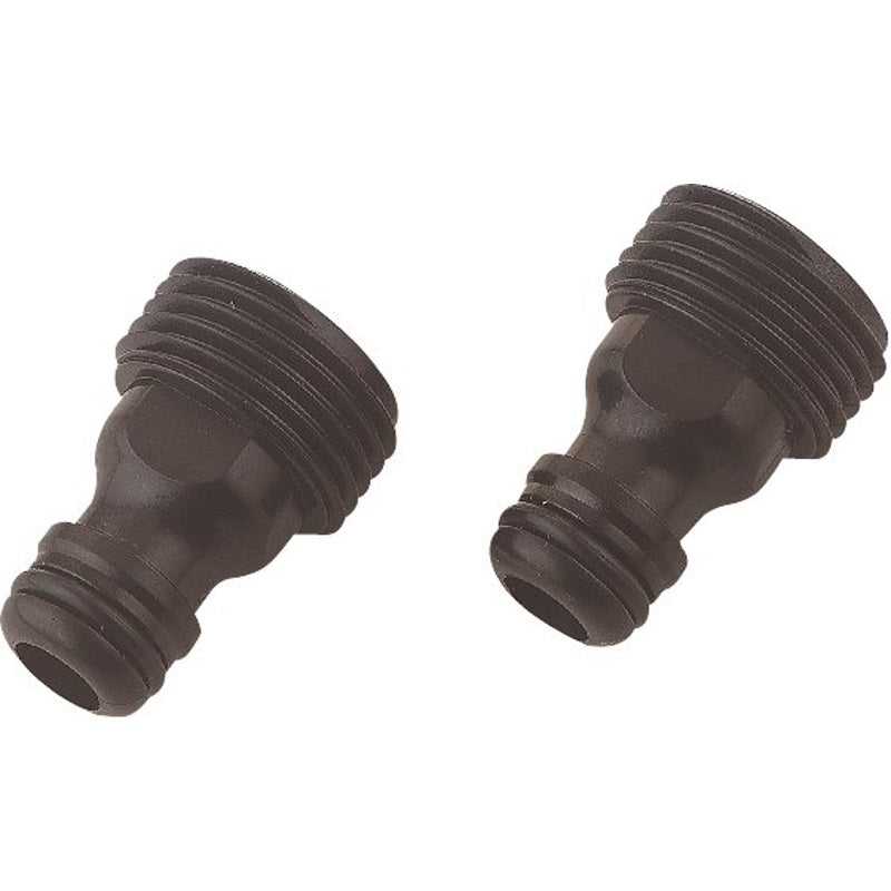 LANDSCAPERS SELECT GC545-2 TAP ADAPTER MALE THREAD, MALE THREAD, PLASTIC, BLACK, FOR: QUICK CONNECTOR