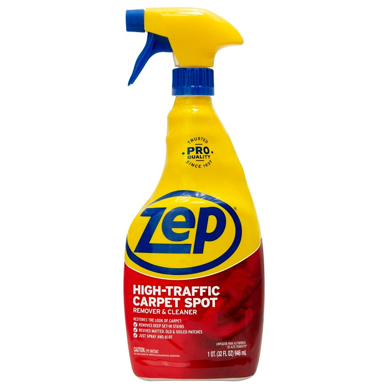 ZEP ZUHTC32 CARPET CLEANER, 1 QT BOTTLE, LIQUID, PLEASANT, CLEAR