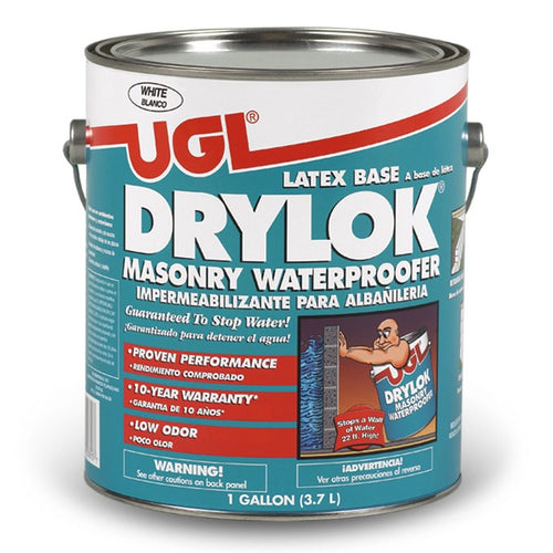 DRYLOK white masonry waterproofer, 1 gallon pail