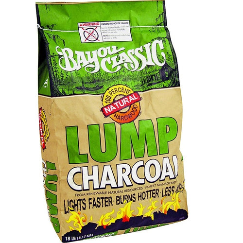 Bayou Classic lump charcoal, 18 lb bag