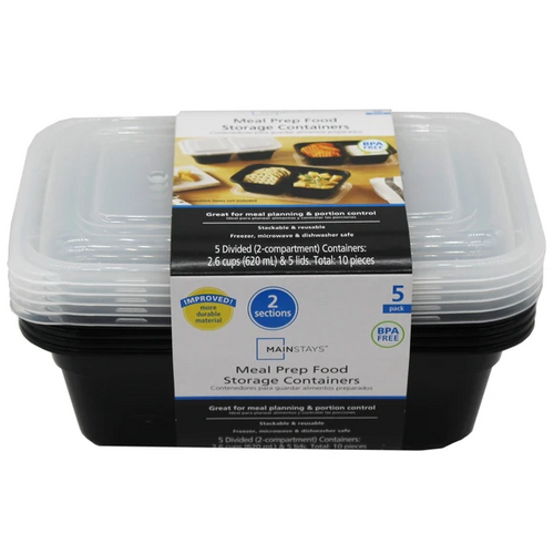 FOOD CONTAINERS W/LIDS 5 PK