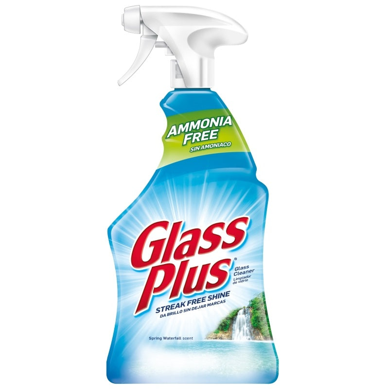 GLASS PLUS 1920089331 GLASS AND SURFACE CLEANER, 32 OZ BOTTLE, LIQUID, CITRUS, BLUE