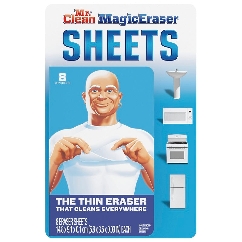 MR CLEAN 90656 MAGIC ERASER SHEET, FOAM