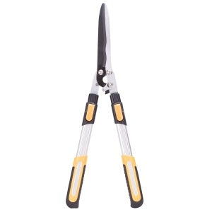 LANDSCAPERS SELECT GH48126 TELESCOPIC HEDGE SHEAR, STRAIGHT WITH WAVE CURVE BLADE, 8-1/4 IN L BLADE, STEEL BLADE