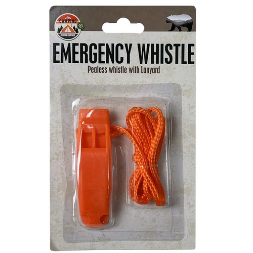 EMERGENCY WHISTLE W/LANYARD