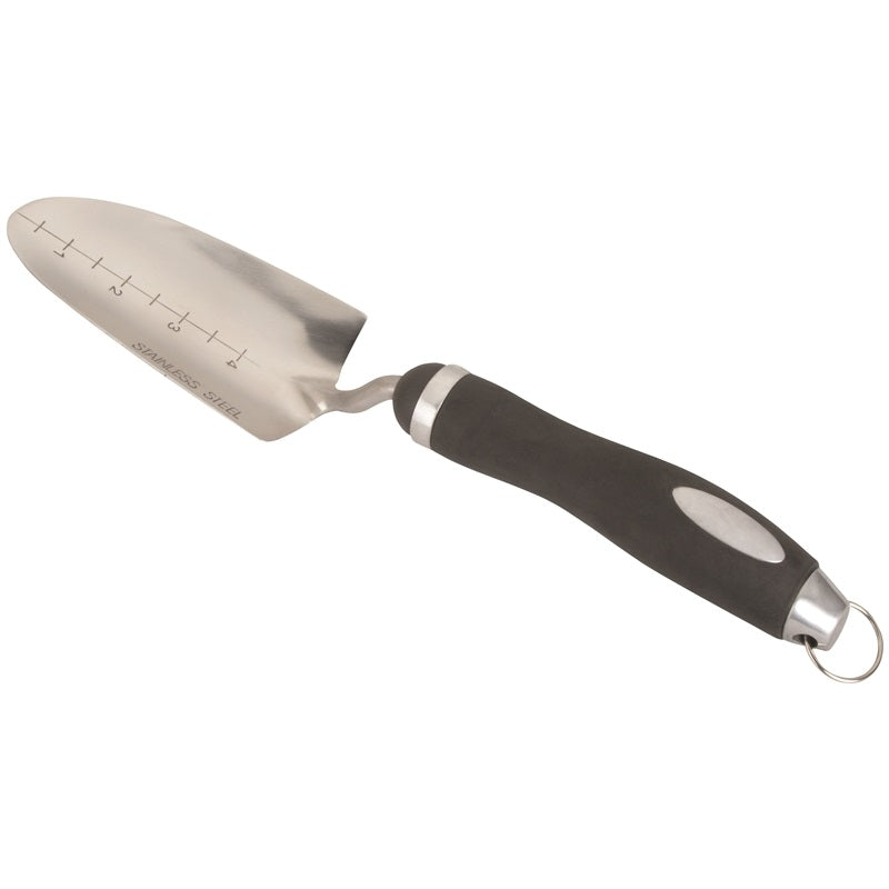 LANDSCAPERS SELECT GT930BS GARDEN/TRANSPLANTING TROWEL, 5-1/4 IN L BLADE, 2-3/4 IN W BLADE, STAINLESS STEEL BLADE