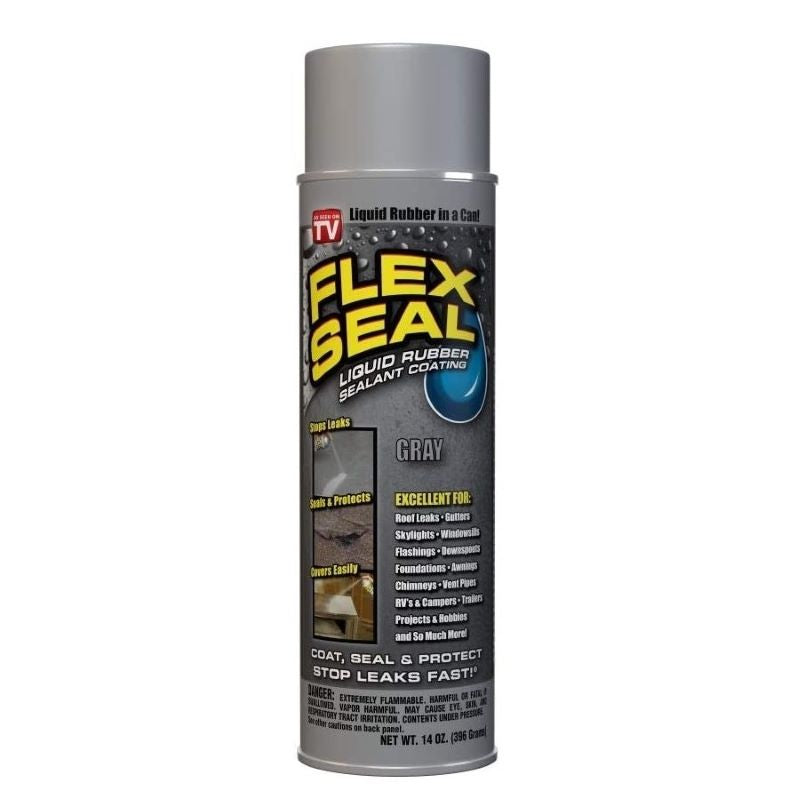 Flex Seal gray spray sealant, 20 oz
