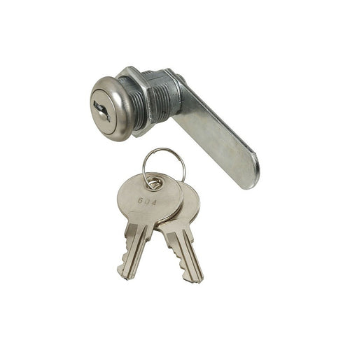 NATIONAL HARDWARE VKA825 SERIES N185-280 UTILITY LOCK, 2.33 IN L X 0.62 IN W X 1.15 IN D DIMENSIONS, CHROME, KEYED LOCK
