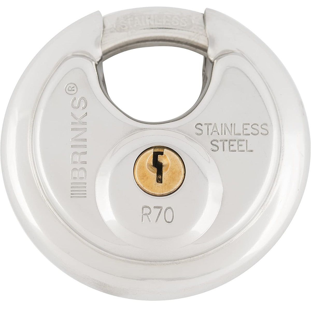 PADLOCK -2 3/4" STAINLESS STEEL DISCUS BRINKS