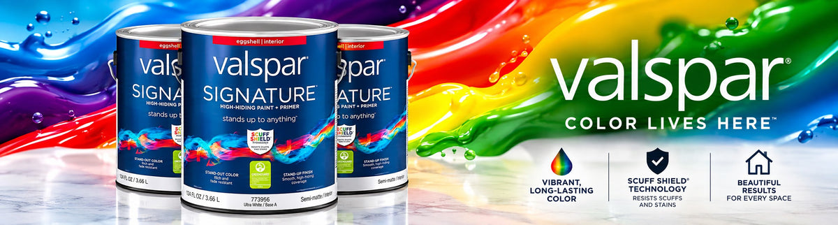 Valspar Signature paint: color lives here