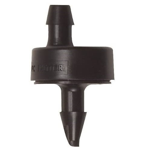 RAIN BIRD SW10/10PS SPOT WATERING EMITTER, SINGLE OUTLET, PLASTIC, BLACK, FOR: 1/4 IN OR 1/2 IN DRIP IRRIGATION TUBING