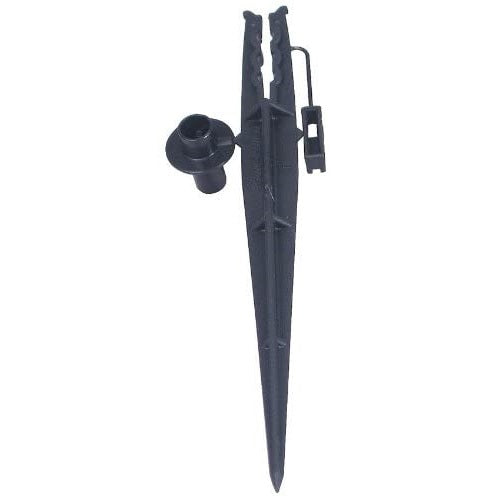 RAIN BIRD TS25/10PS TUBING STAKE WITH BUG GUARD, 1/4 IN DIA, PLASTIC, BLACK