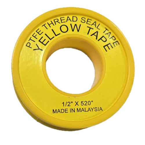 Yellow Teflon gas line tape